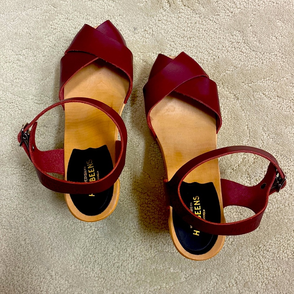 Swedish Hasbeens Merci Sandal Size 6 (36) Brand New, Never Worn